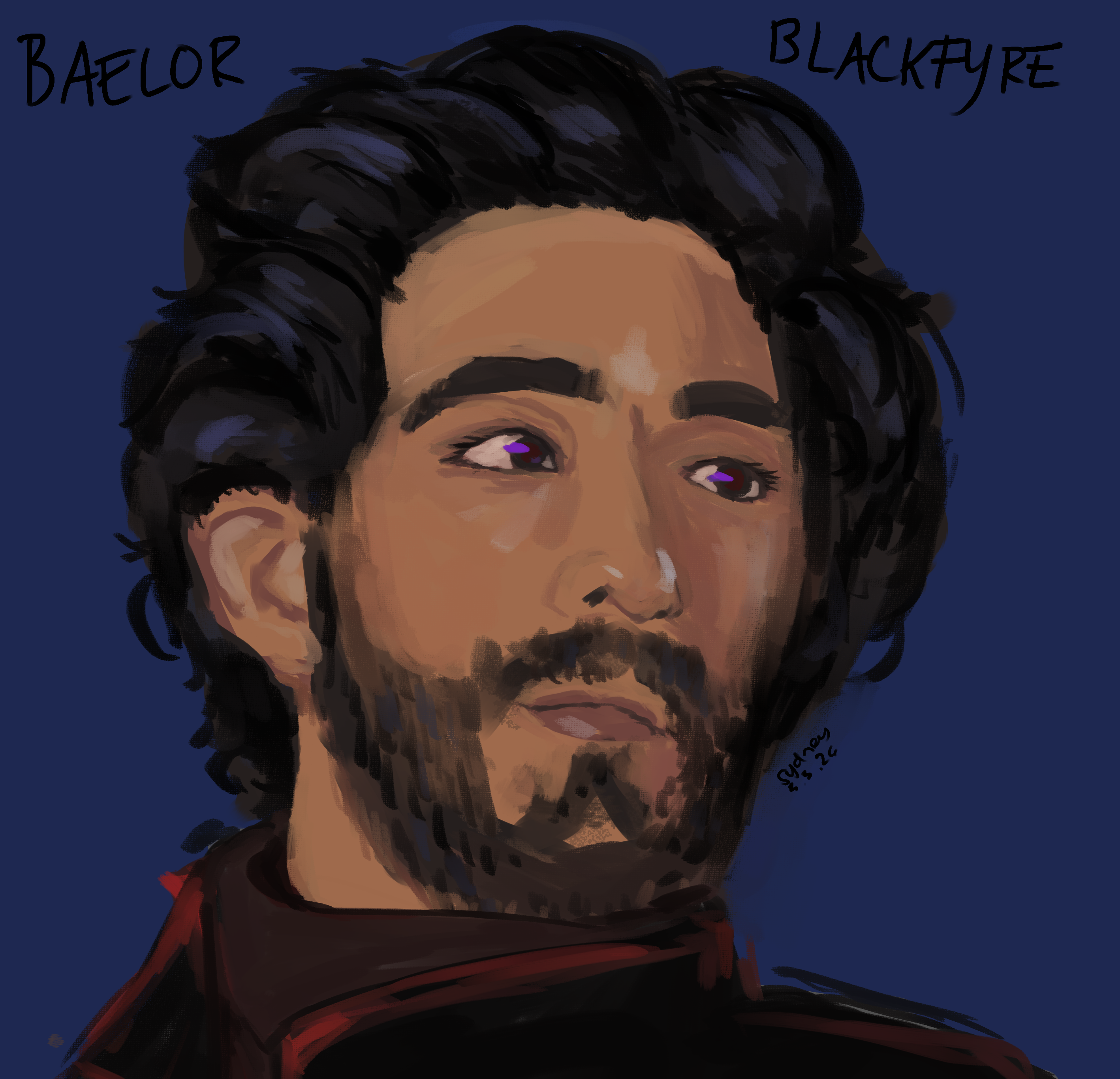 digital painting of my ASOIAF OC
